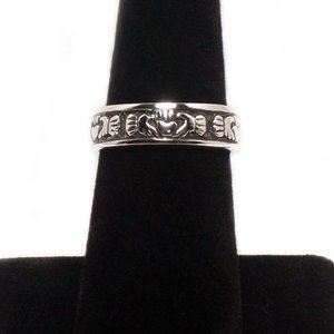 925 Sterling Silver Claddagh Ring - 2 Sizes Avail. Choose Size 7 or 8